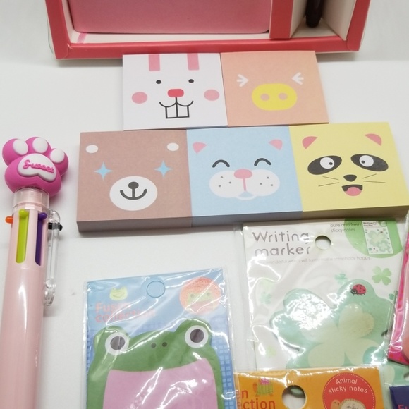 Kawaii mixed animal designs stationary gift set. - Picture 3 of 5